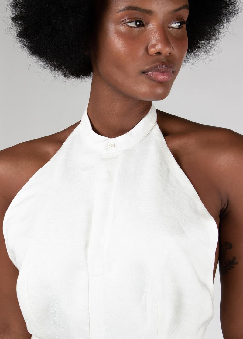 Macacao Regulagem Linen offwhite