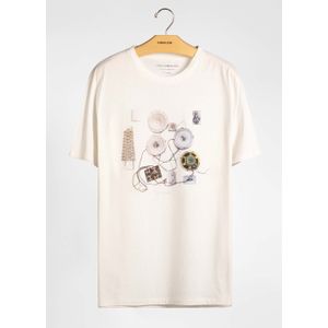 T-shirt white music equipment osklen