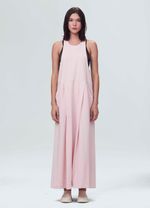 vestido long nadador pastel