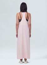 vestido long nadador pastel