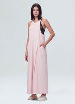 vestido long nadador pastel