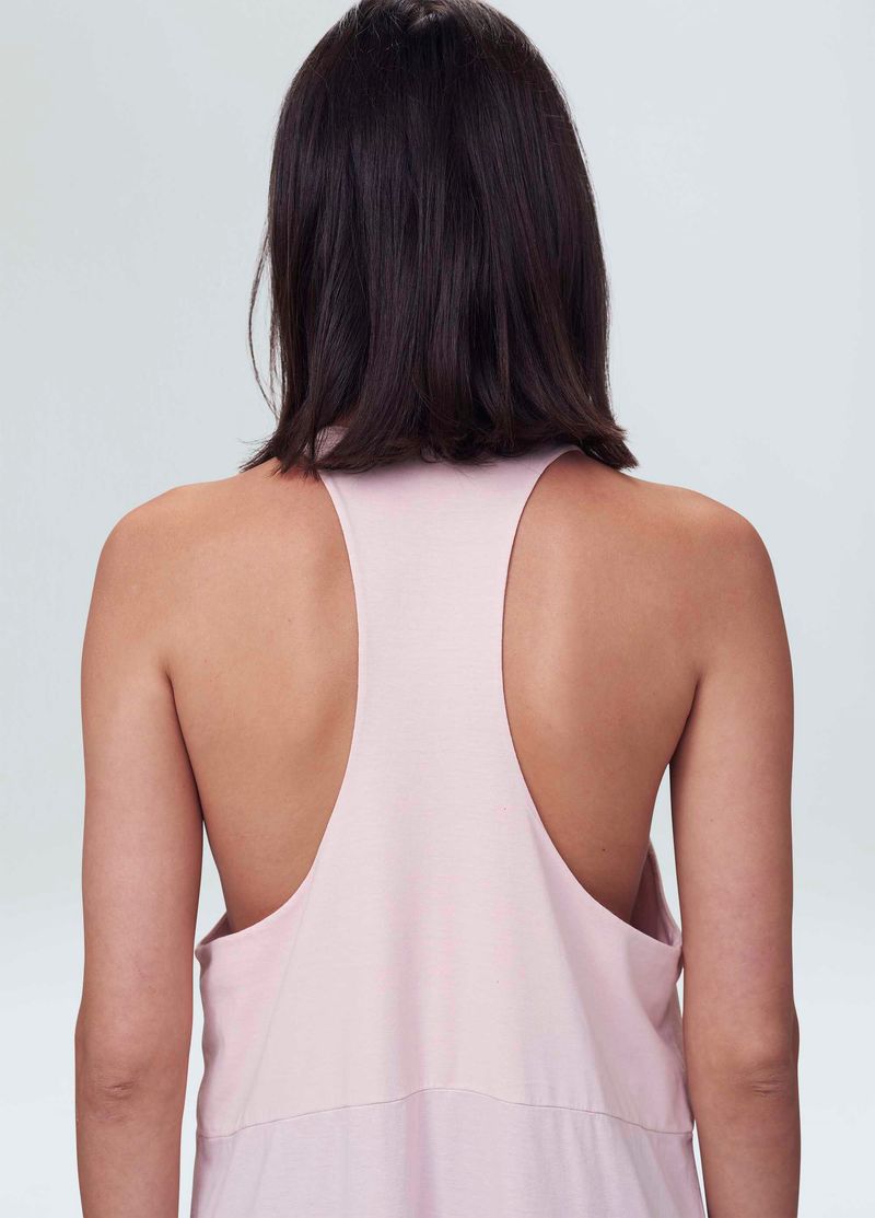 vestido long nadador pastel