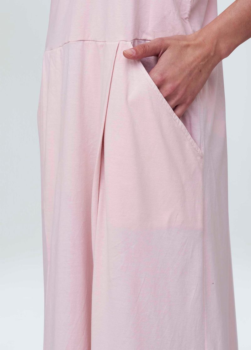 vestido long nadador pastel