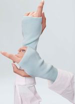 luvas tricot canelado rayon