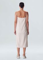 vestido linen alca midi