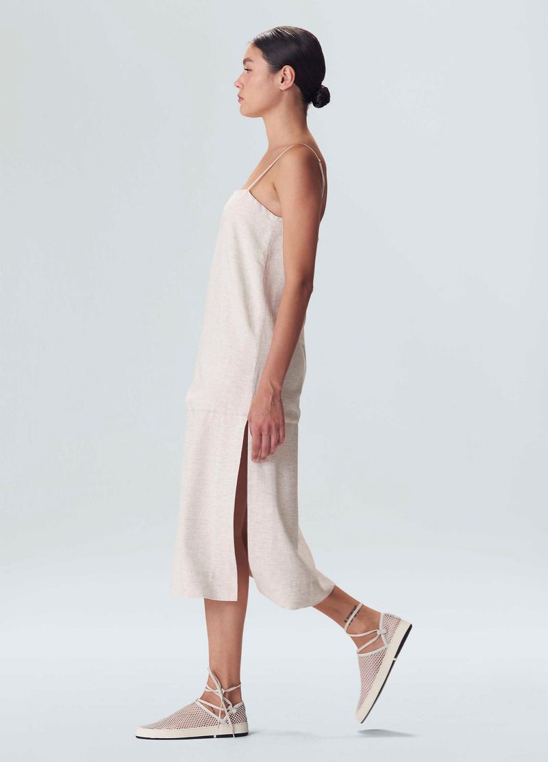 vestido linen