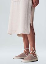 vestido linen alca midi