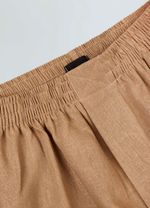 SHORT LINEN CARAMELO