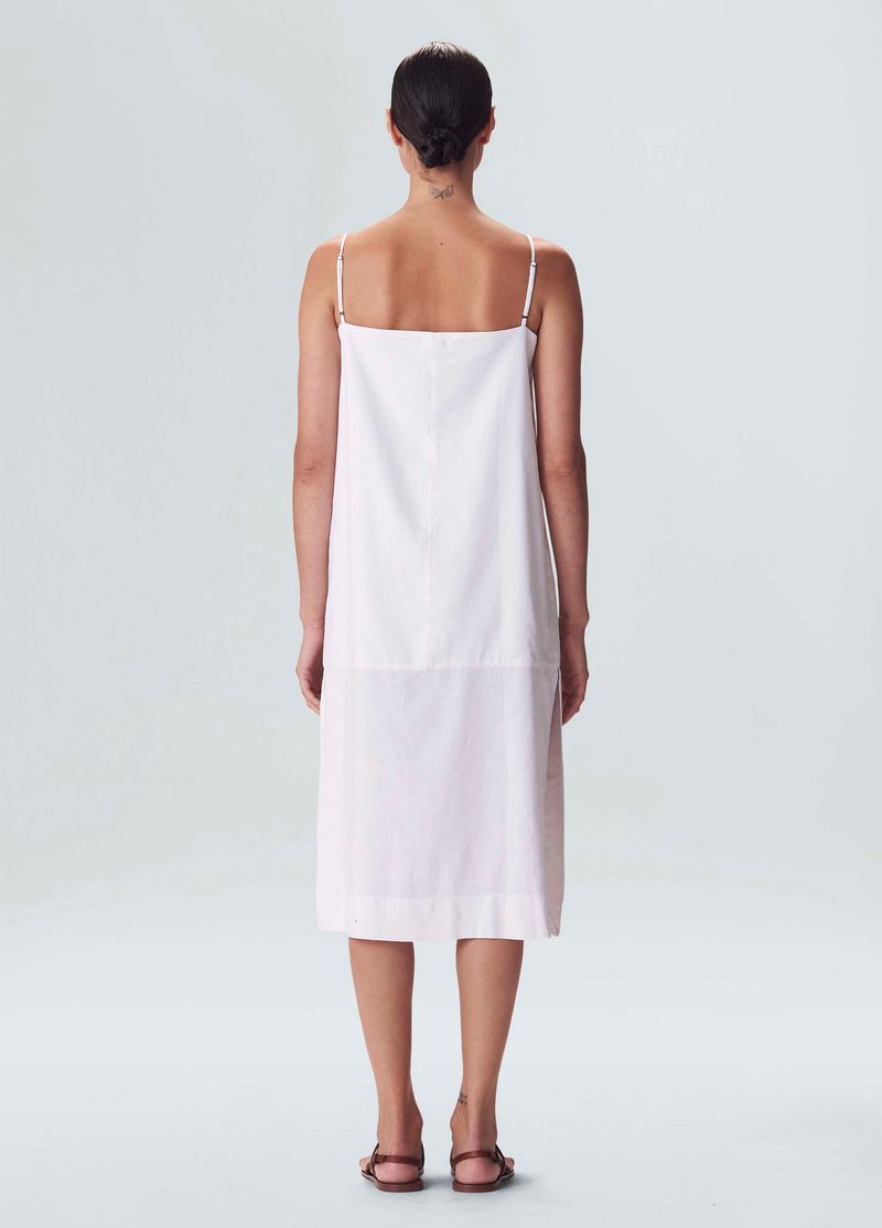 vestido alca midi linen