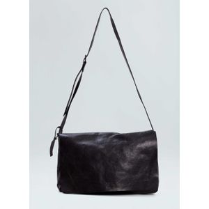 Leather crossbody e-basics bag large