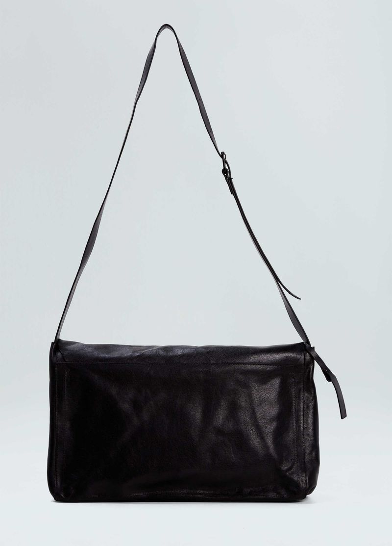 LEATHER CROSSBODY E BASIC BAG LARGE