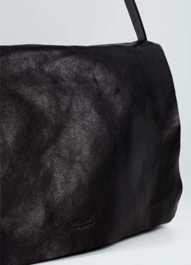 LEATHER CROSSBODY E BASIC BAG LARGE