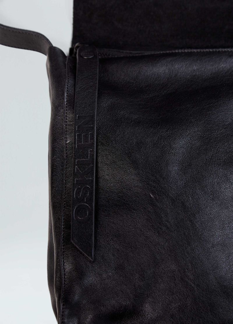 LEATHER CROSSBODY E BASIC BAG LARGE