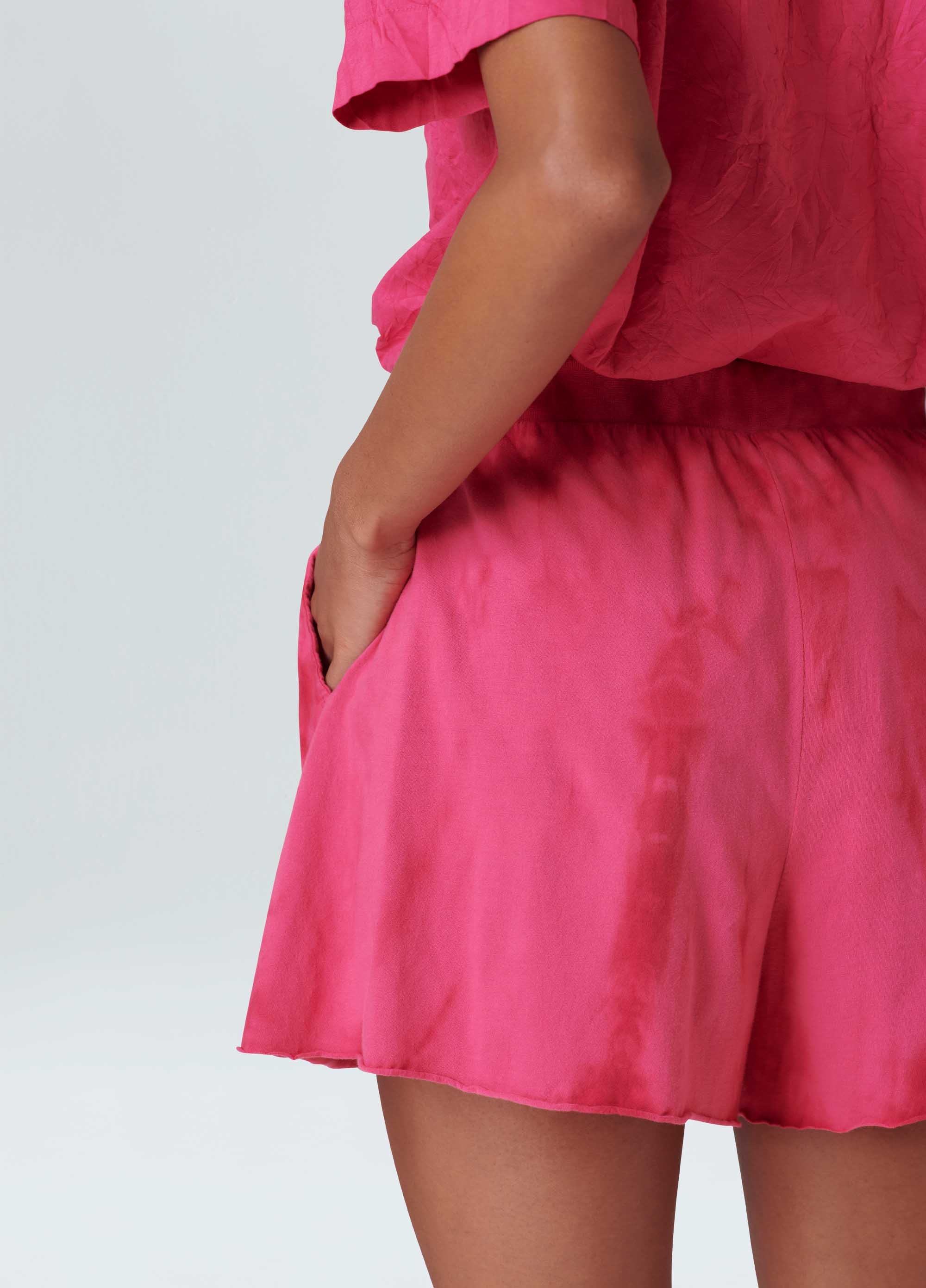 Short  tie dye pink