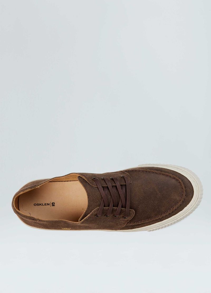 TENIS DECK CANVAS COURO GASTO MASC