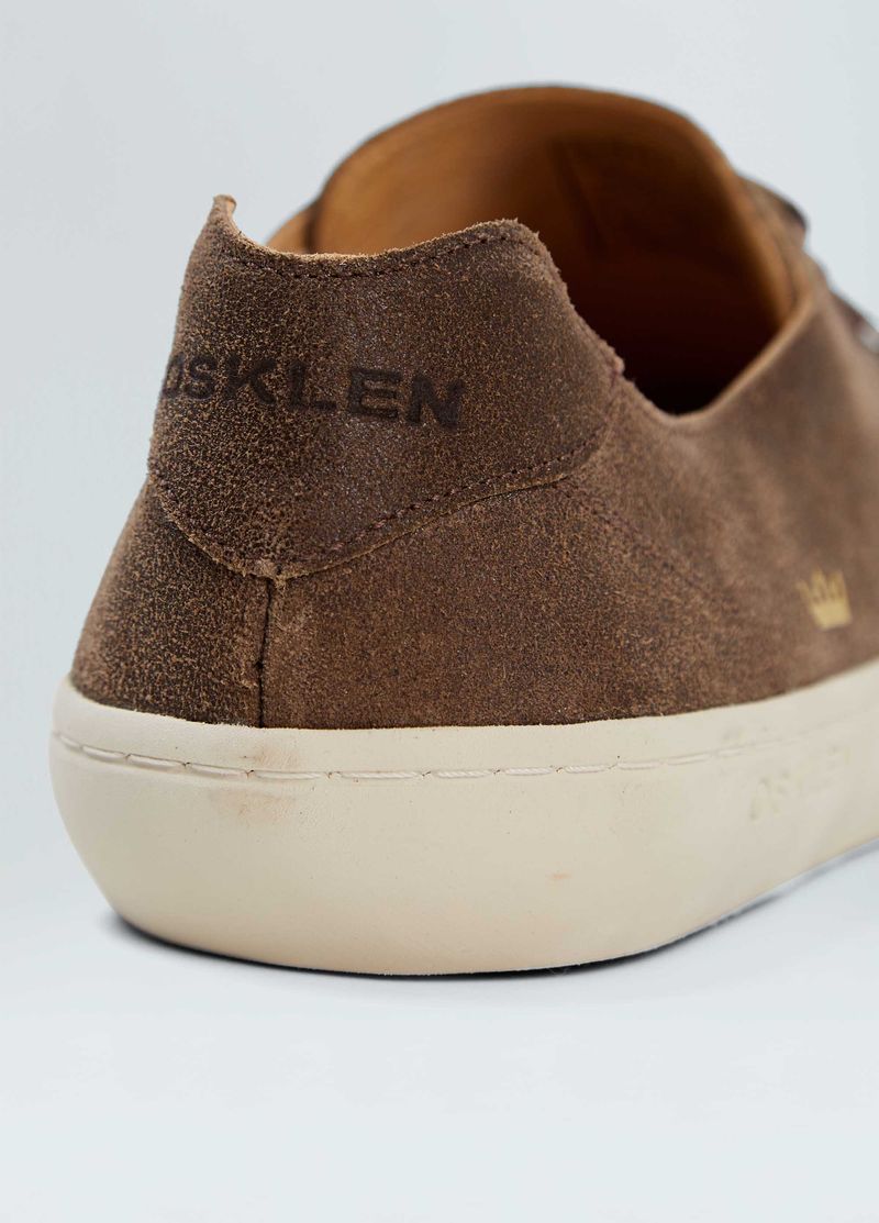 TENIS DECK CANVAS COURO GASTO MASC