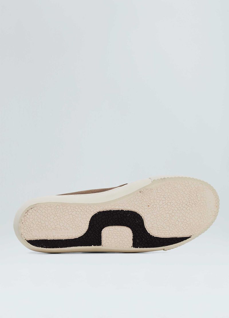 TENIS DECK CANVAS COURO GASTO MASC