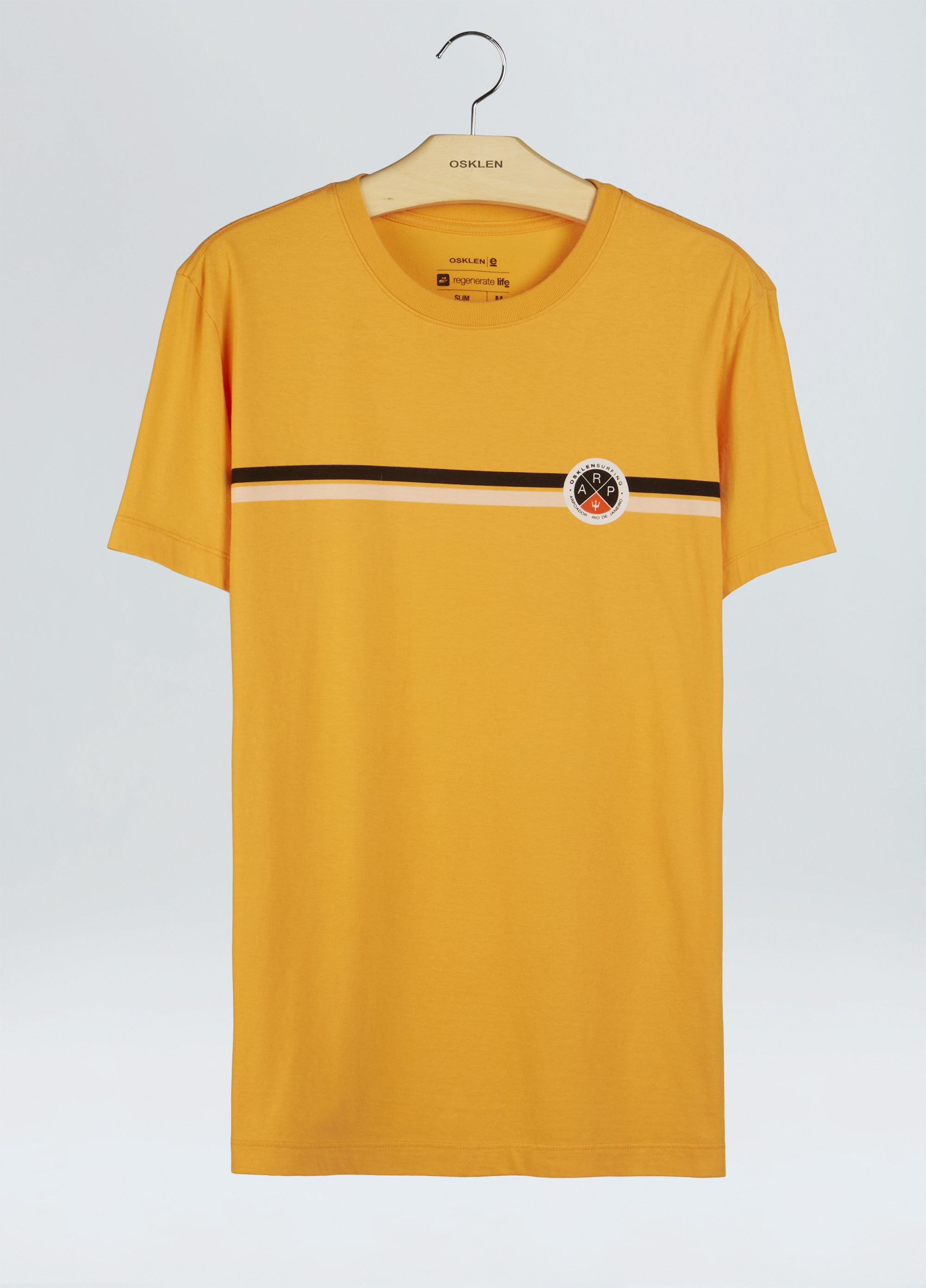 T-shirt vintage listrado patch