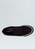 TENIS SKATE BOARDING LONA BLACK SOLE