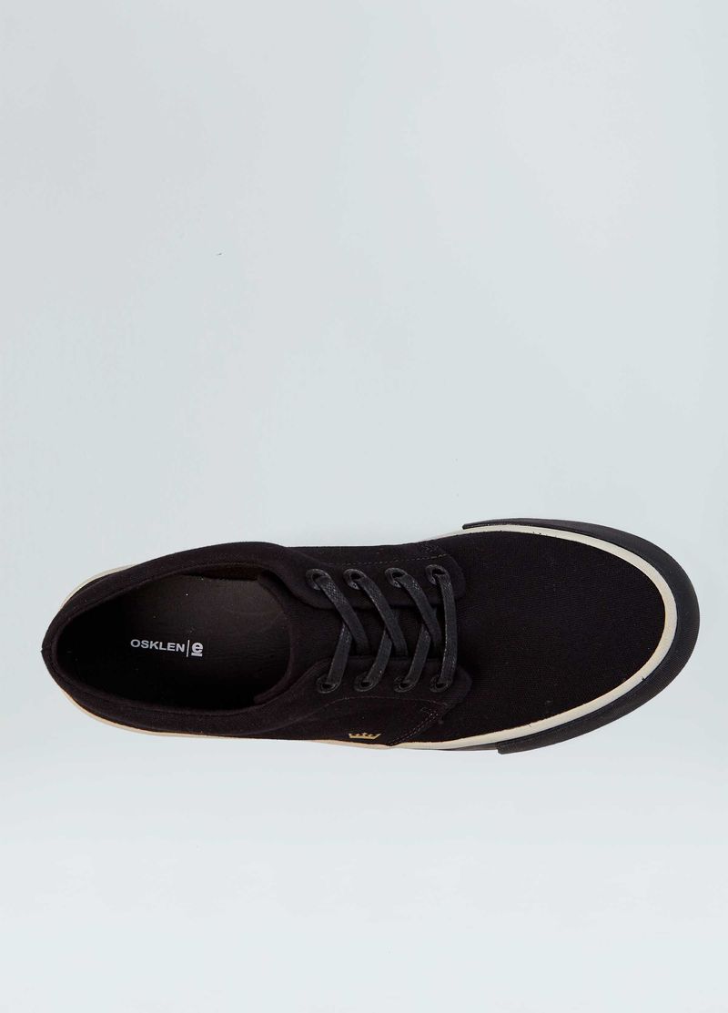 TENIS SKATE BOARDING LONA BLACK SOLE