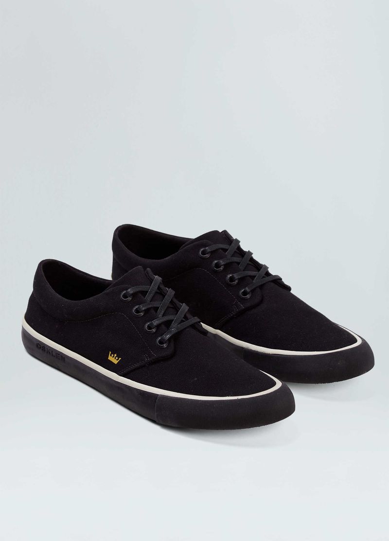 TENIS SKATE BOARDING LONA BLACK SOLE