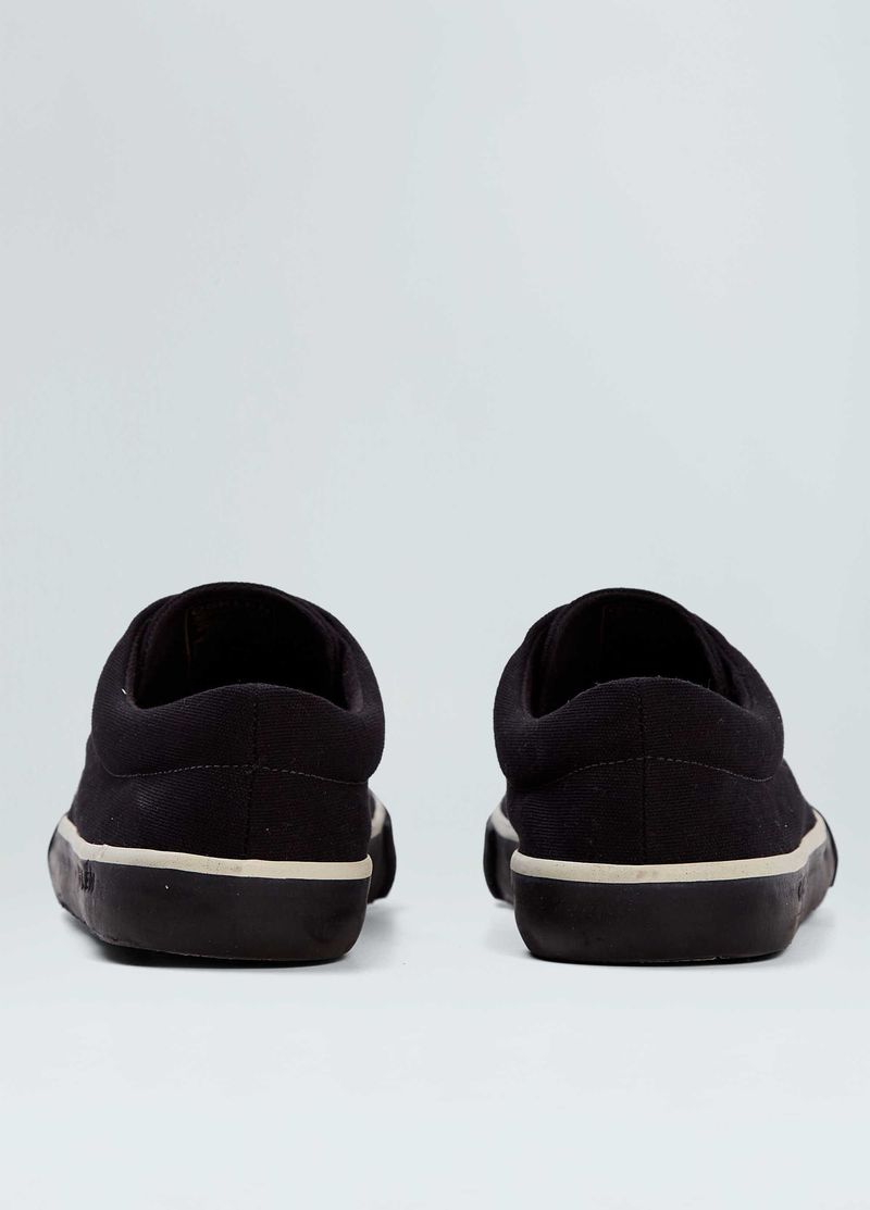 TENIS SKATE BOARDING LONA BLACK SOLE