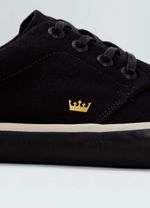 TENIS SKATE BOARDING LONA BLACK SOLE