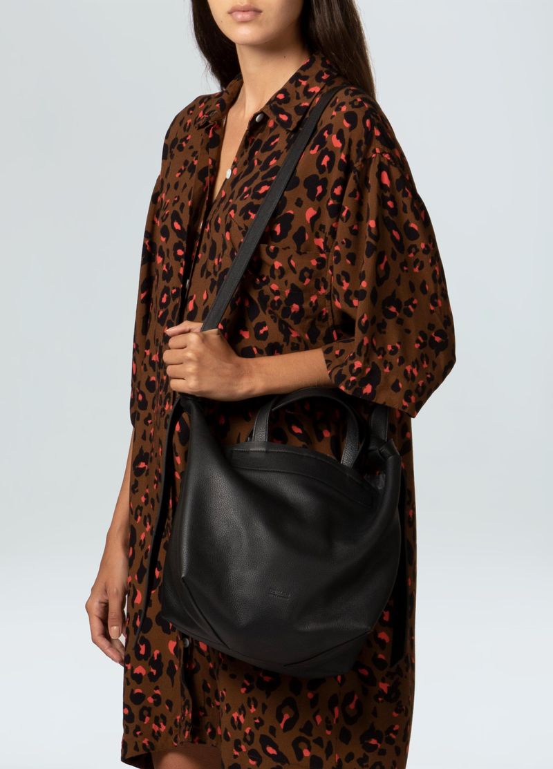 bolsa couro top