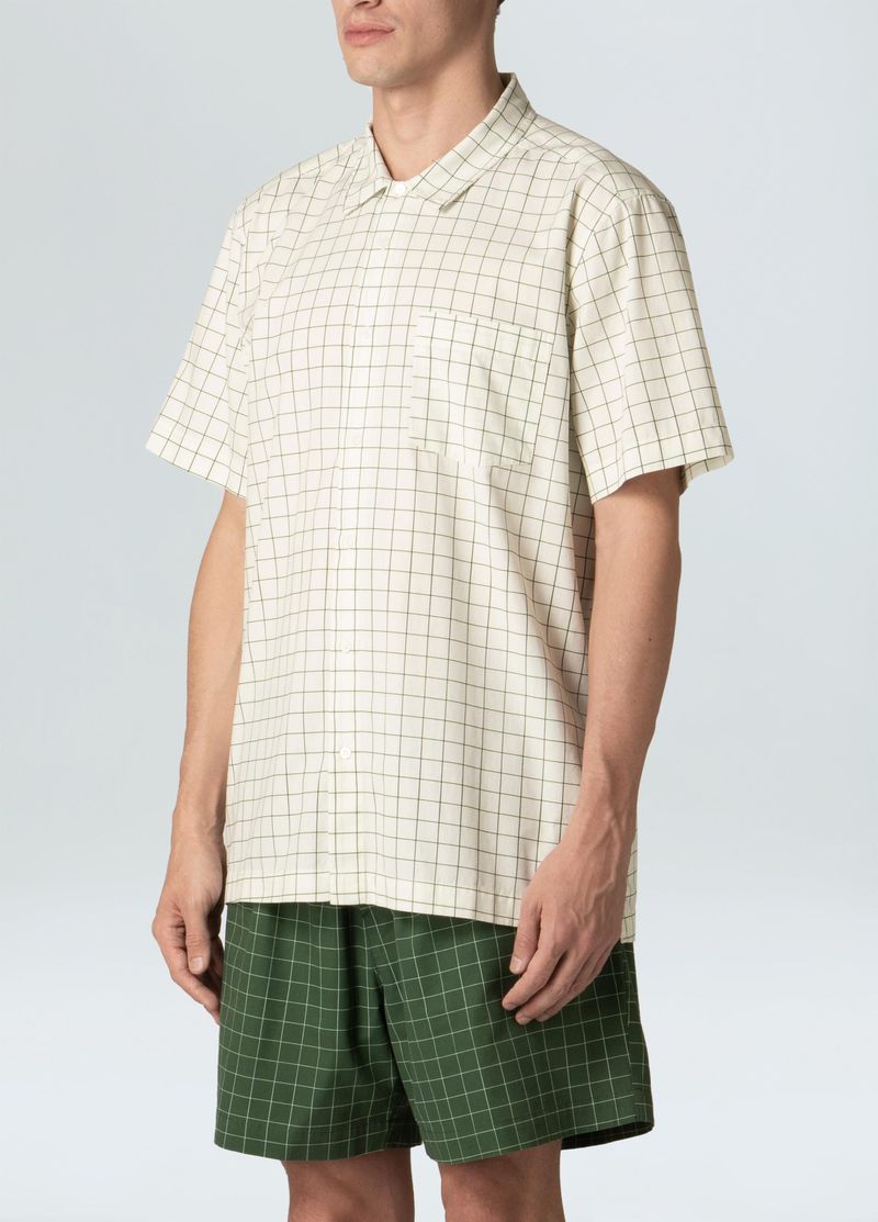camisa grid mc