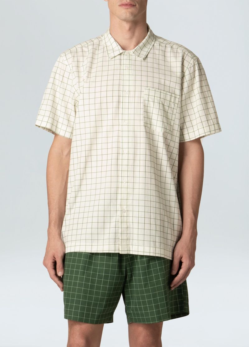 camisa grid mc