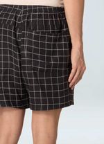 SHORT MASC LINEN GRID