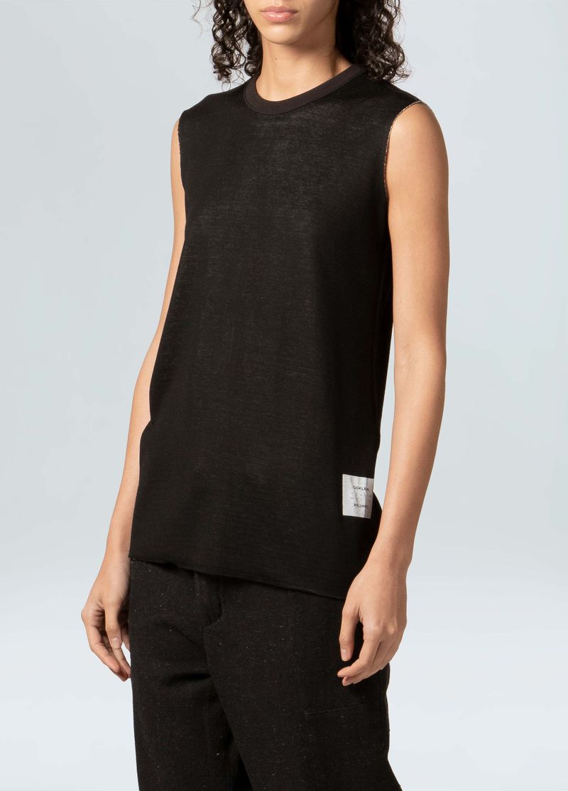 SLEEVELESS DOUBLE BLACK WHITE