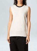 SLEEVELESS DOUBLE BLACK WHITE