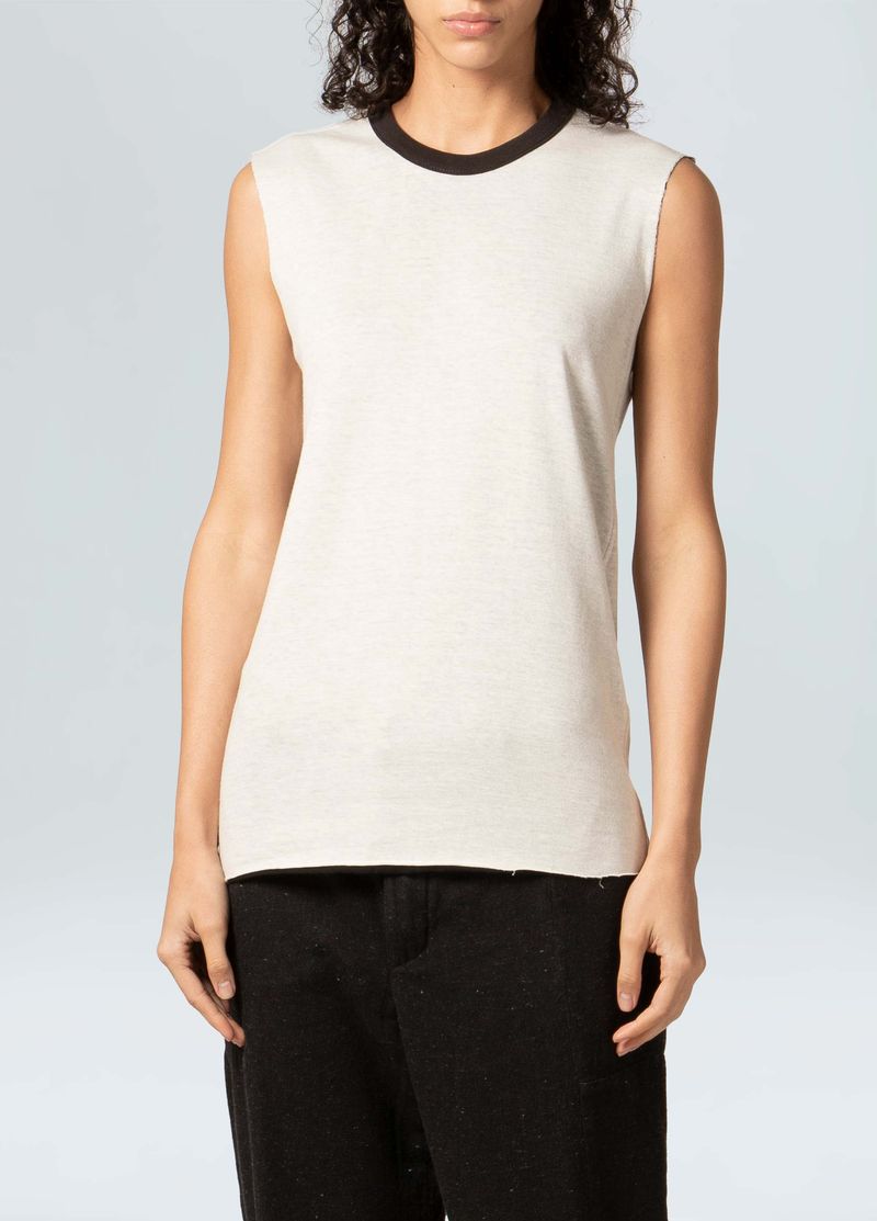 SLEEVELESS DOUBLE BLACK WHITE