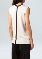 SLEEVELESS DOUBLE BLACK WHITE