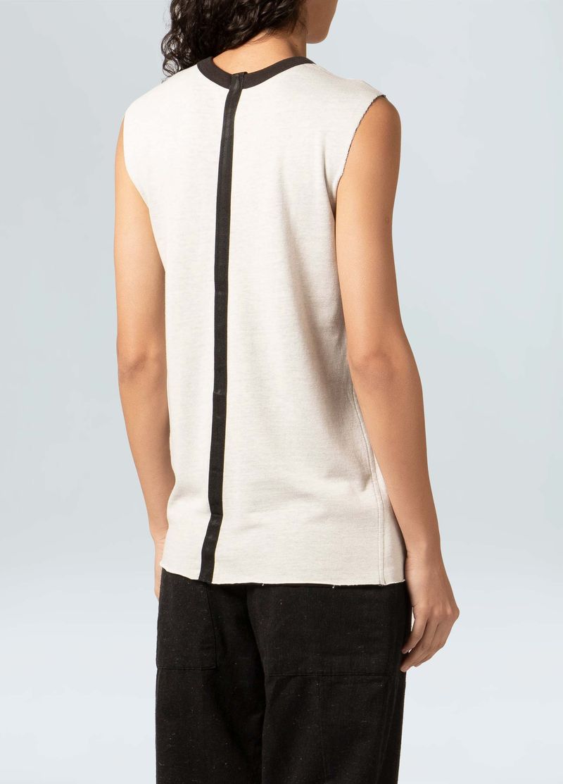 SLEEVELESS DOUBLE BLACK WHITE