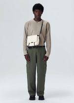 pirarucu flap shoulder bag