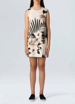 vestido double hibisco listra
