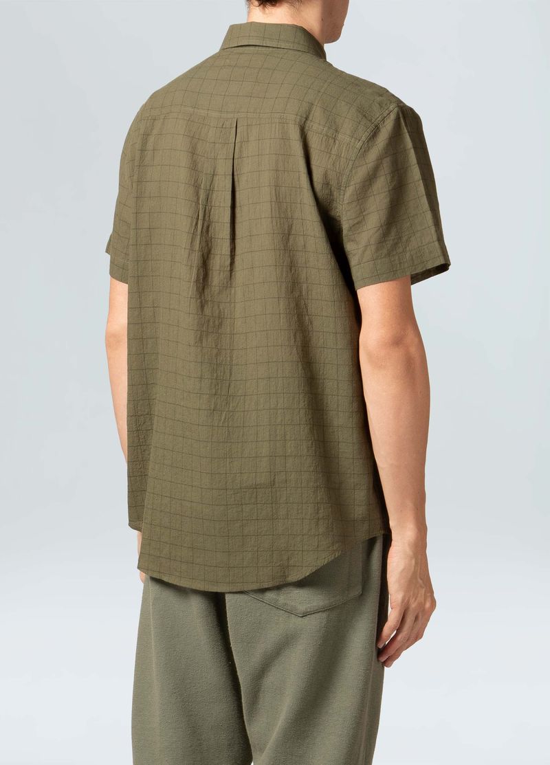 CAMISA WRINKLED GRID MC
