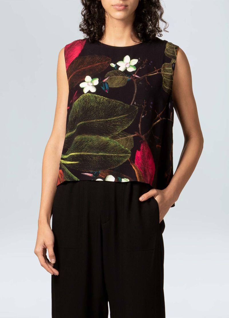 BLUSA BIG LEAF DARK