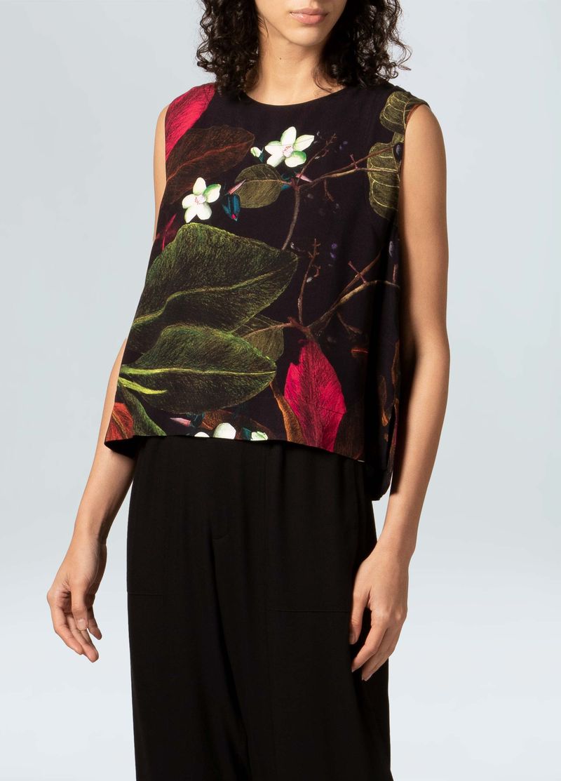 BLUSA BIG LEAF DARK