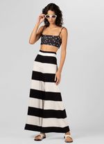 CALCA FEM LOOSE MIX STRIPES