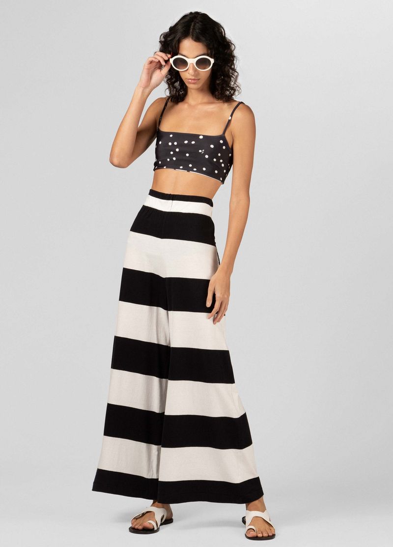 CALCA FEM LOOSE MIX STRIPES
