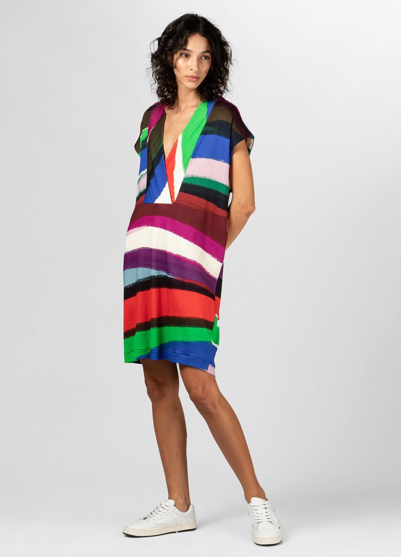 VESTIDO DEEP V SUPER WAVE
