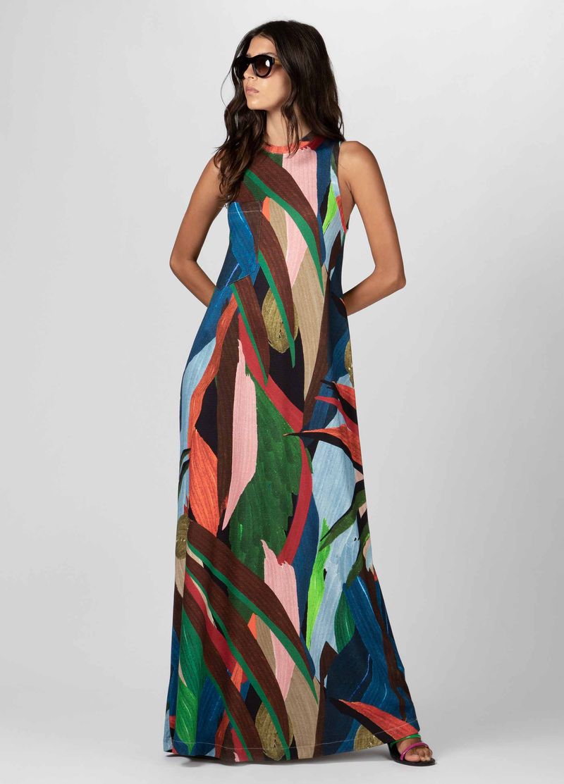 VESTIDO LONGO REGATA TROPICOR