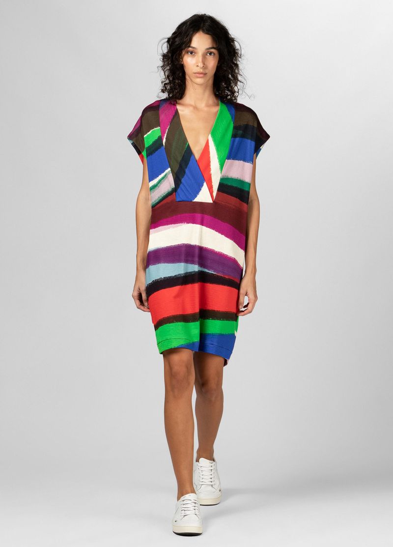 VESTIDO DEEP V SUPER WAVE