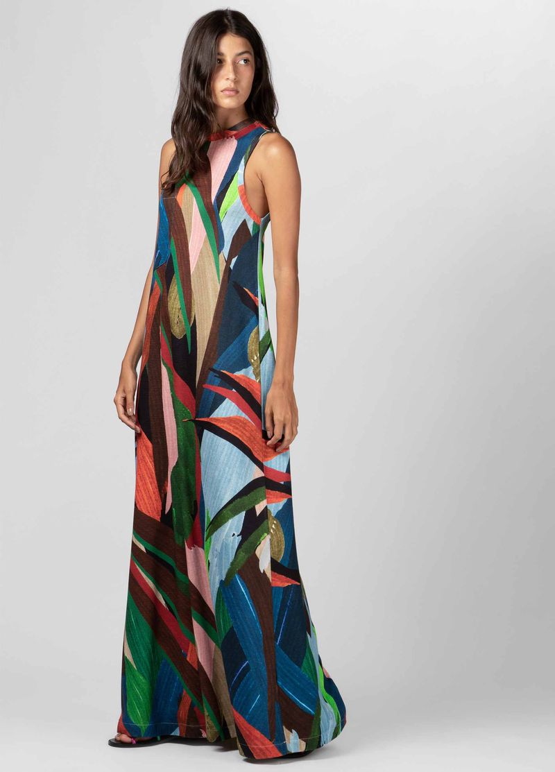 VESTIDO LONGO REGATA TROPICOR