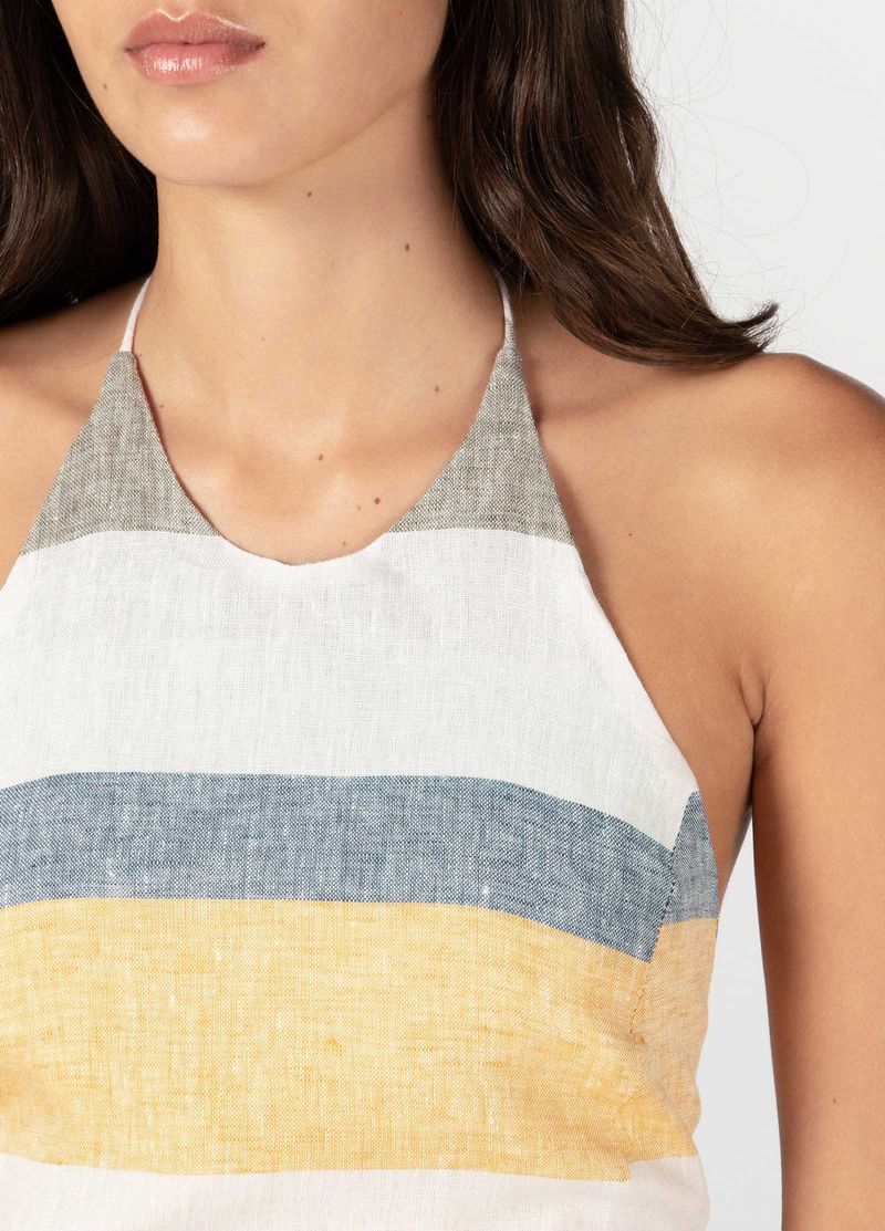 TOP CROPPED STRIPES COLOR