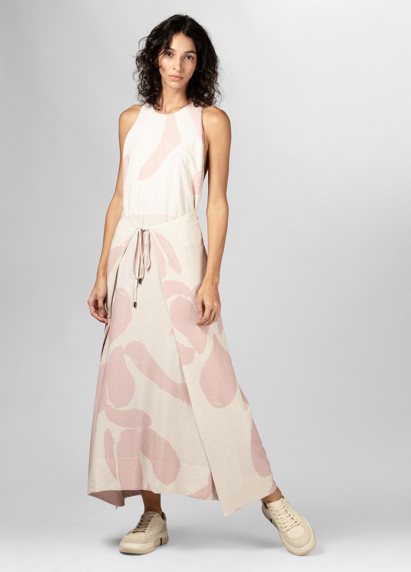 VESTIDO GESTOS ROSE LONGUI