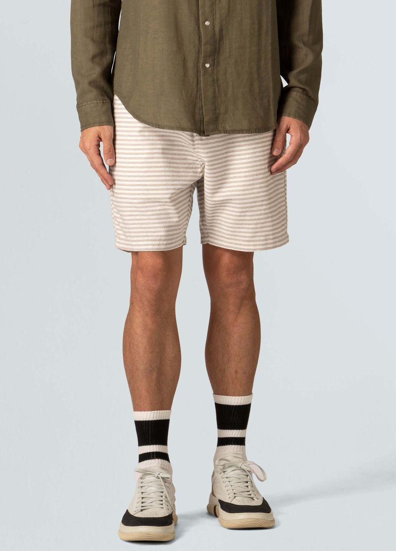 BERMUDA POCKETS E FABRICS STRIPES